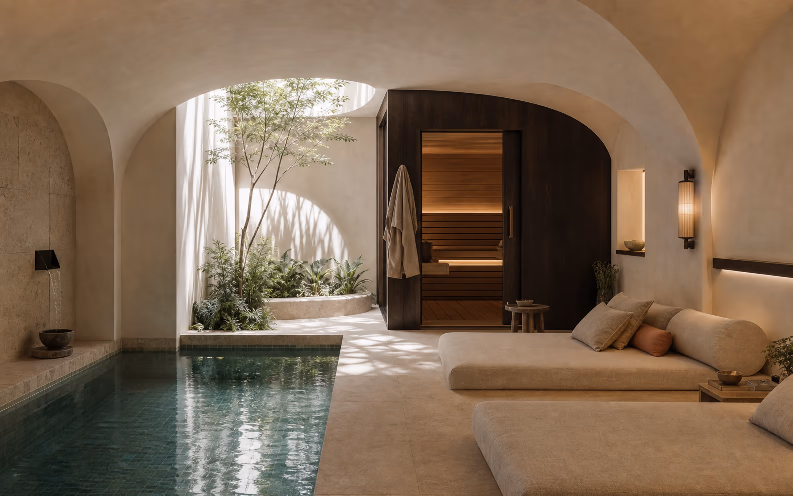 Камерная wellness-зона с бассейном